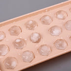 Close-up shot of plastic ice cube tray showing easy-release feature
