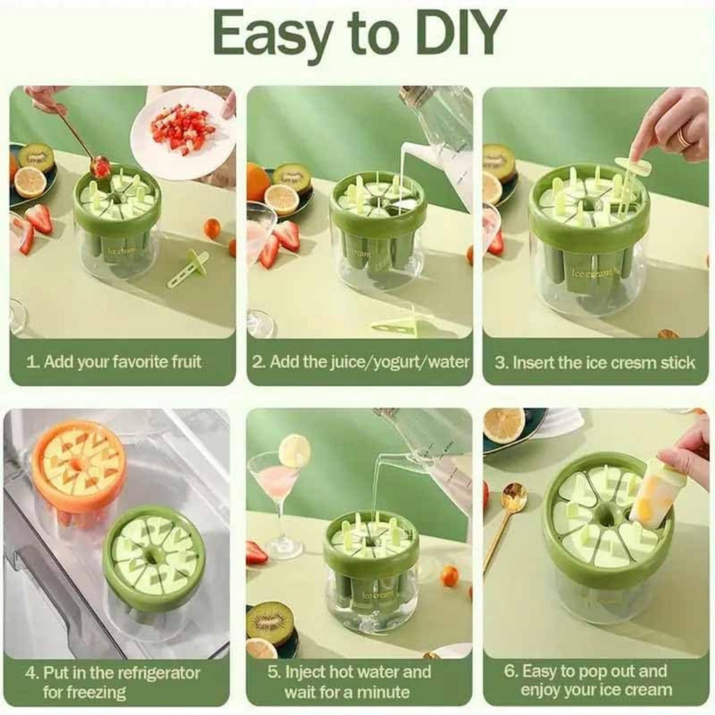 Plastic popsicle maker molds suitable for kids
