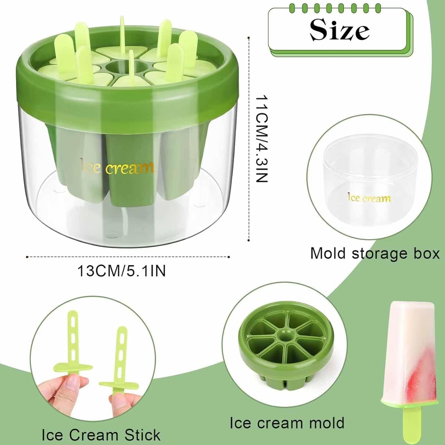 DIY ice candy mold set for fun summer desserts