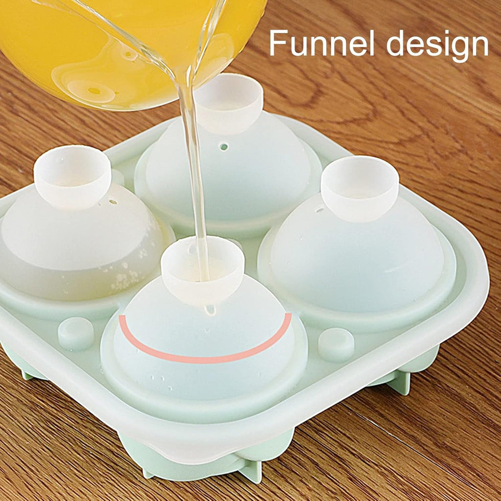 Silicone rose-shaped ice cube tray mold angled view
