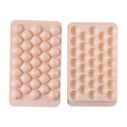 Round ice cube tray with lid