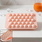 Plastic ball ice cube tray with lid for freezer use