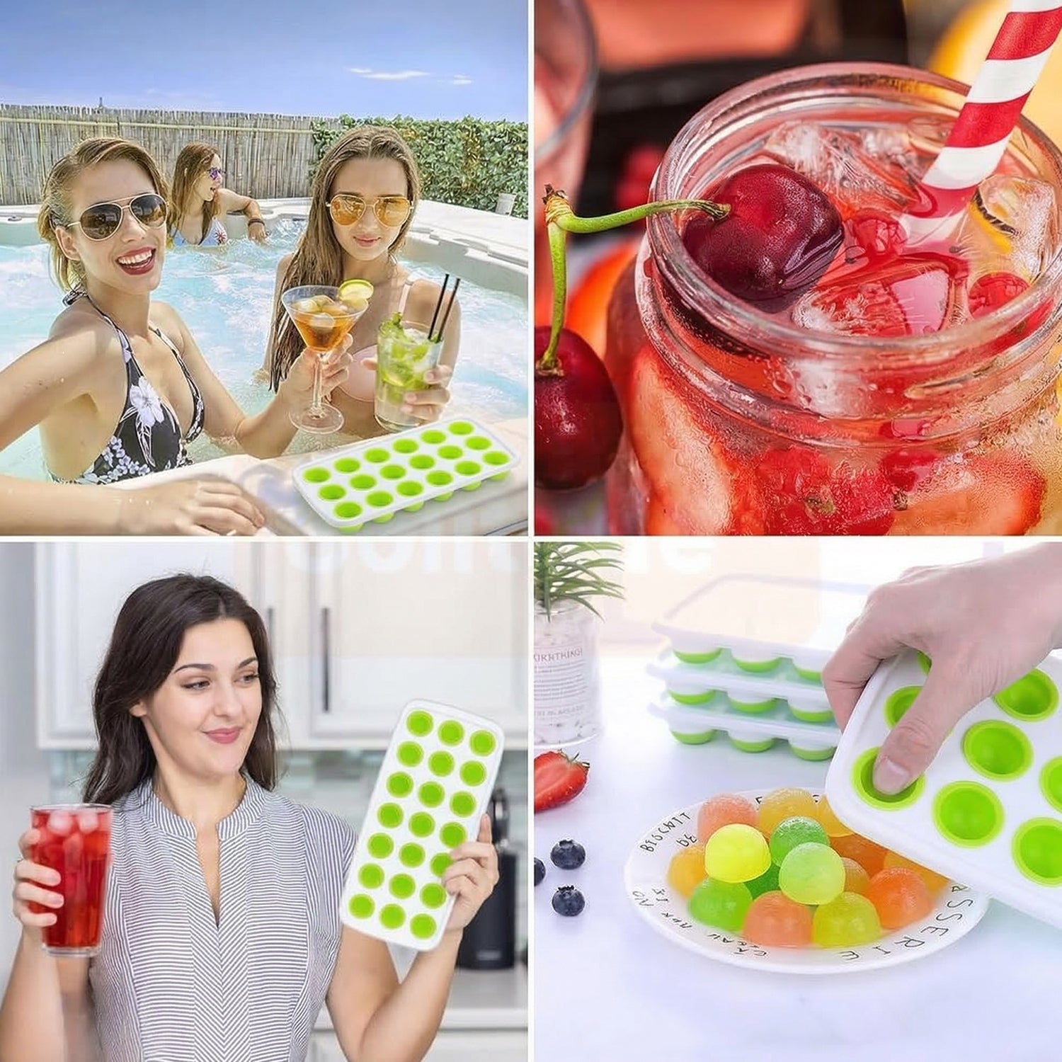 Kitchen ice mold for easy food and beverage prep