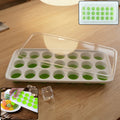 21 grid plastic round ice cube tray with lid for easy freezing