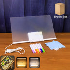 USB powered LED acrylic writing board illuminated for vibrant messages