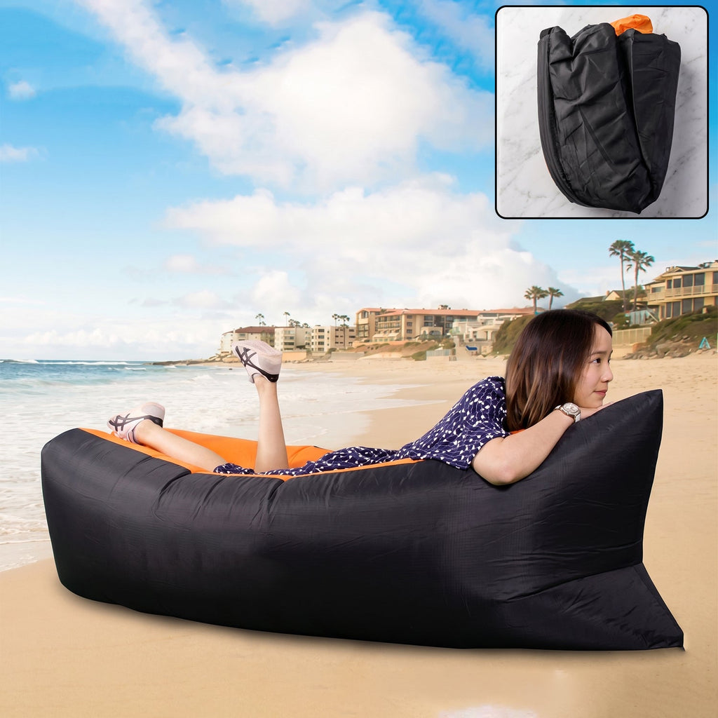 Inflatable Air Lounger Sofa with Carry Bag