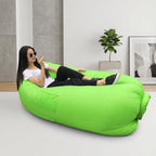 Inflatable air sofa lounger with carry bag for outdoor relaxation