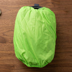 Side view of inflatable sofa bed for travel and outdoor use