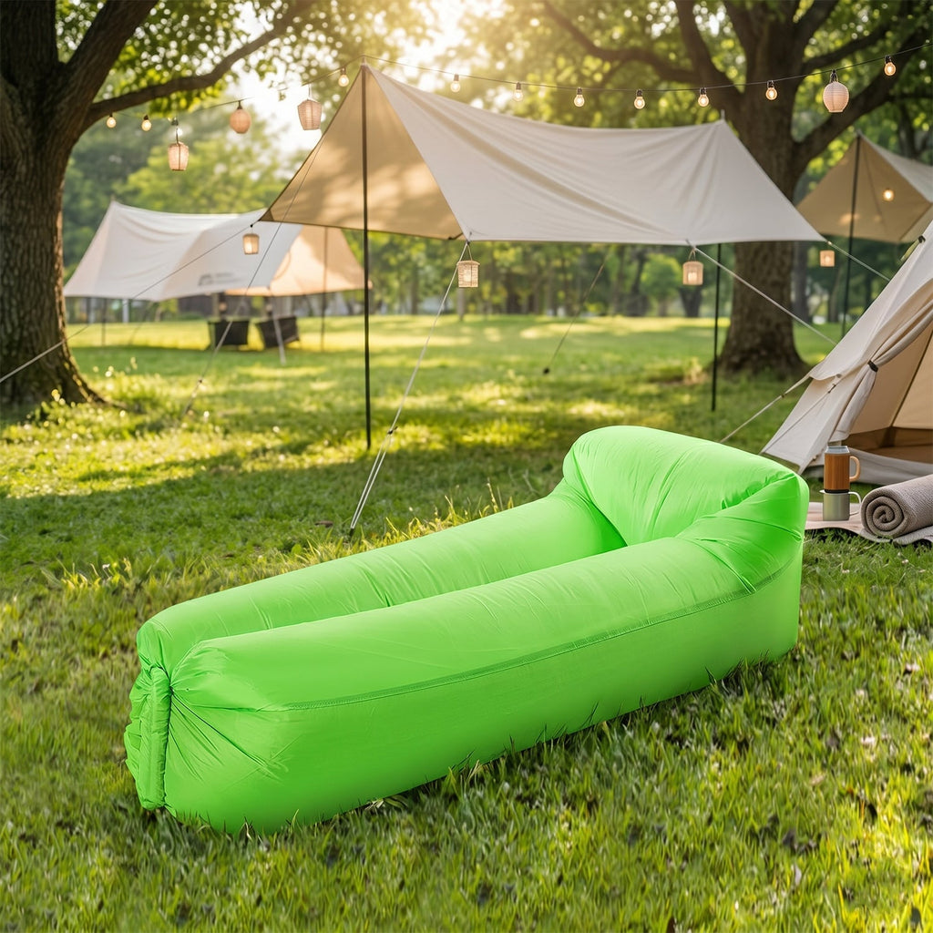 Foldable inflatable wind sofa for beach and outdoor relaxation