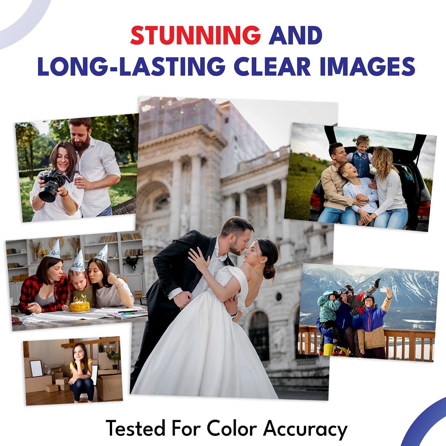 A4 photo printing paper lying on a desk, ready for use