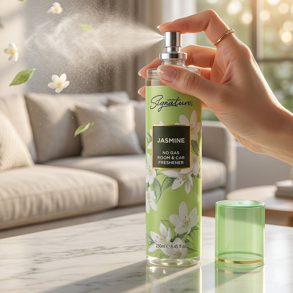 Jasmine-scented air freshener for home and vehicle