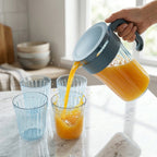 Water and juice serving set with jug and glasses