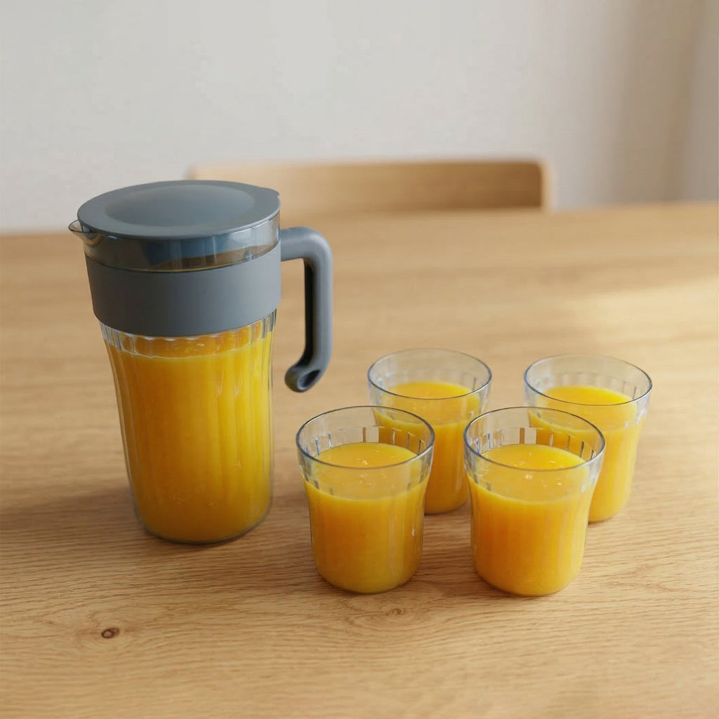 Kitchen jug set with water and glasses