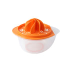 Disassembled pomegranate seed remover and citrus juicer parts for easy cleaning