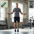 Adjustable high-speed skipping rope with comfortable foam handles