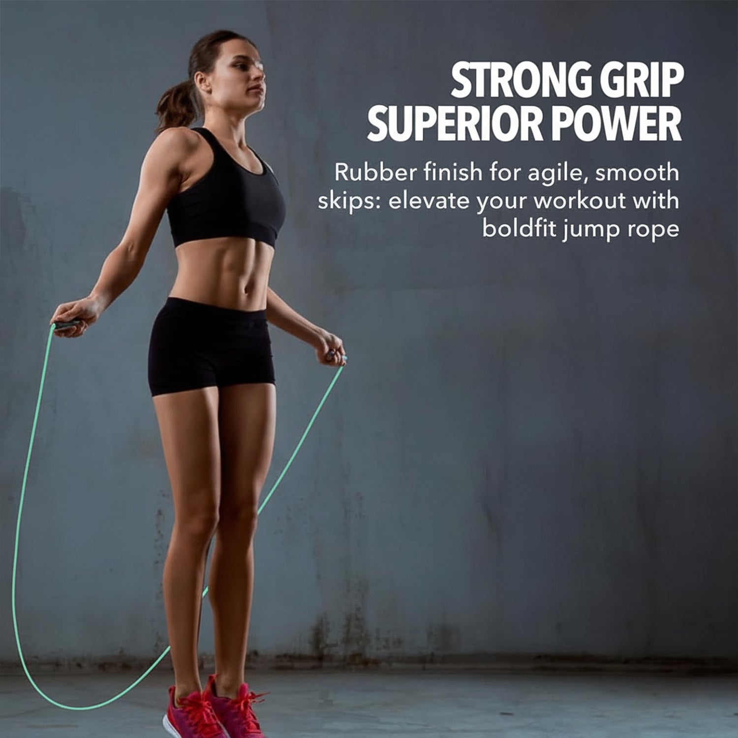 Durable PVC jump rope perfect for intense cardio workouts