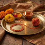 Puja dhaga preparing for ritual wrist tying