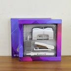 Lifestyle image of Kangaro 4-in-1 premium stationery gift set on office desk