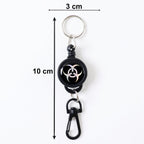 Compact retractable keychain featuring an anti-lost design.