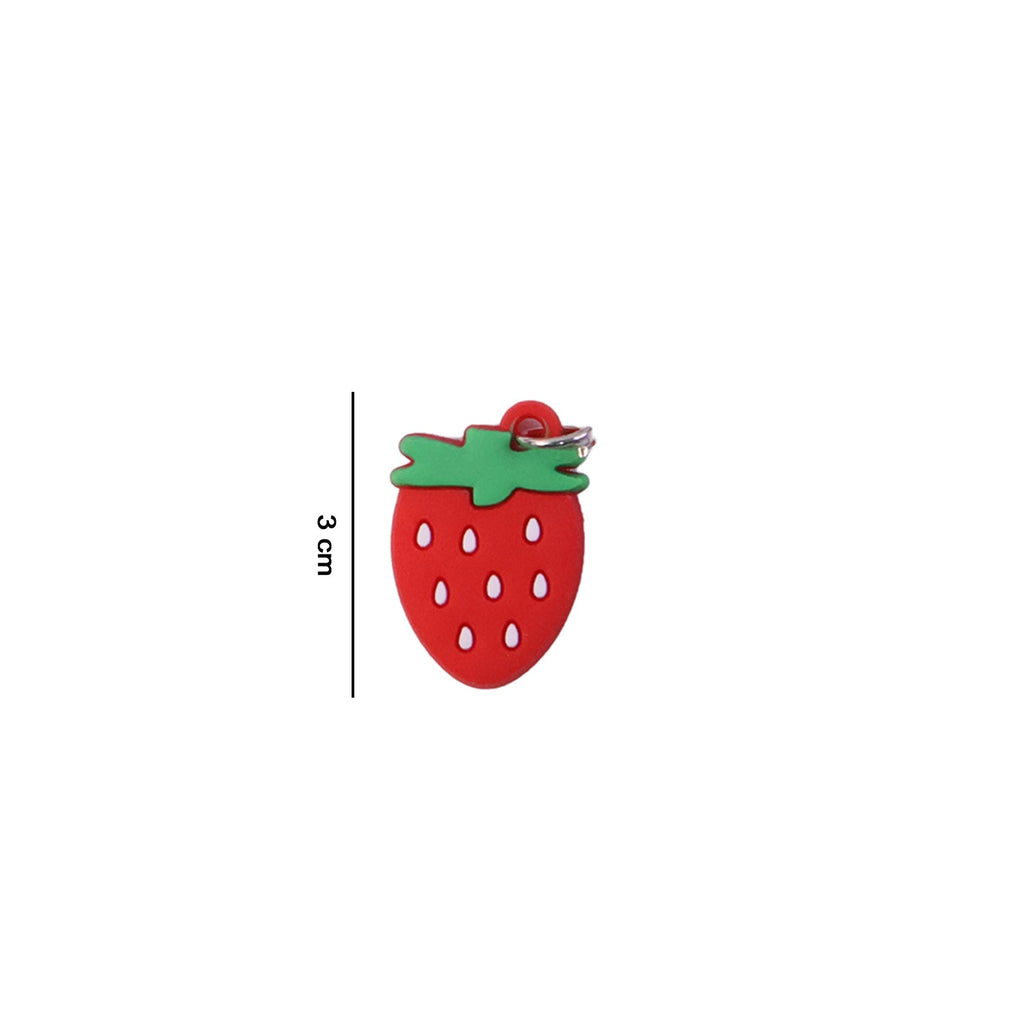 Fruit-themed key ring accessories for bags and keys
