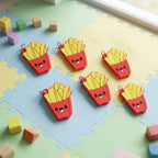 Novelty fries bag charm in soft rubber material