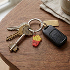 Food-themed fun keychain charm for bags or keys