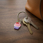Cute dessert themed keyring charms for keys and bags
