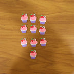 Pink cupcake bag charm accessories for decoration