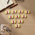 Stylish bow-shaped keychain set for bags and keys