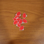 Set of trendy red lips keychains perfect for gifting