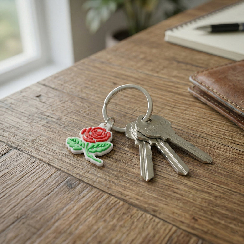 Premium rose bag charms and decorative keychains