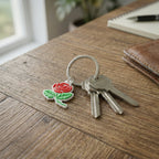 Premium rose bag charms and decorative keychains