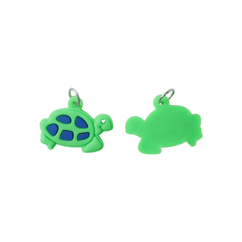 Turtle shape keychain set in vibrant colors