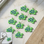 Cartoon turtle key ring set for bags and keys