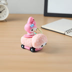 Soft silicone strap holding cartoon doll keychain accessory