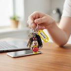 Cute cartoon keychain accessory with detailed smooth finish
