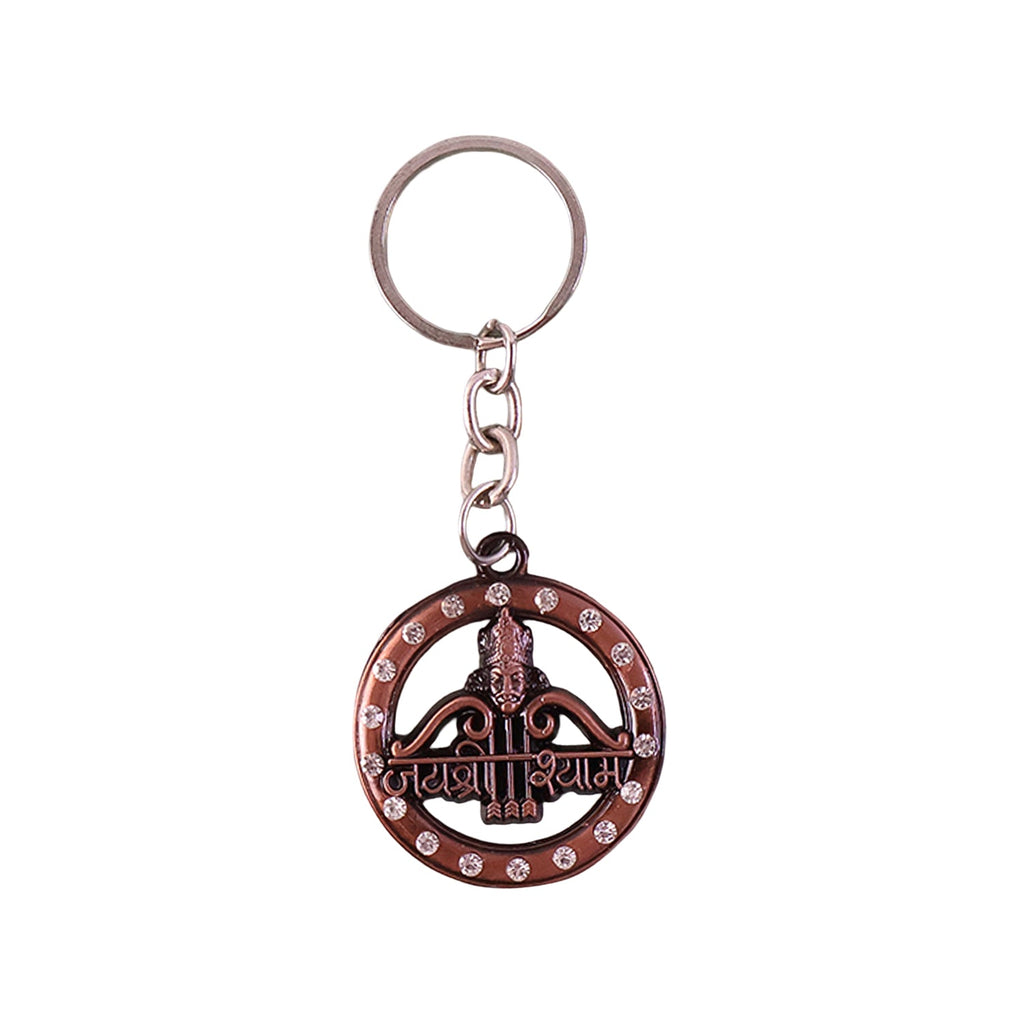 Sturdy Jai Shree Shyam metal key holder with devotional design