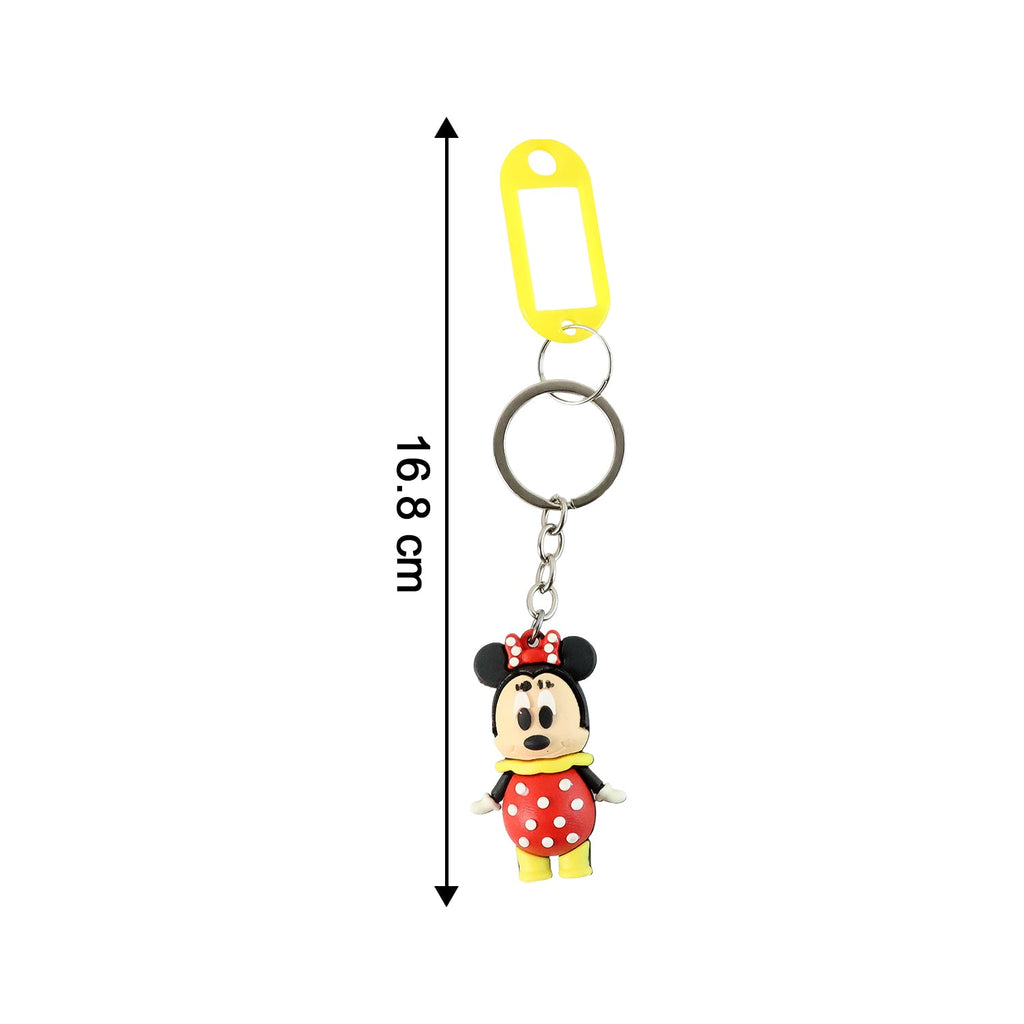 Fun cartoon character keychain gift with secure key ring