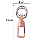 Keychain organizer showing its carabiner clip