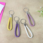 Braided Loop Keychain Set – Stylish 4-Piece Key Organizer