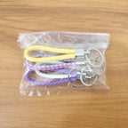 Braided Loop Keychain Set – Stylish 4-Piece Key Organizer