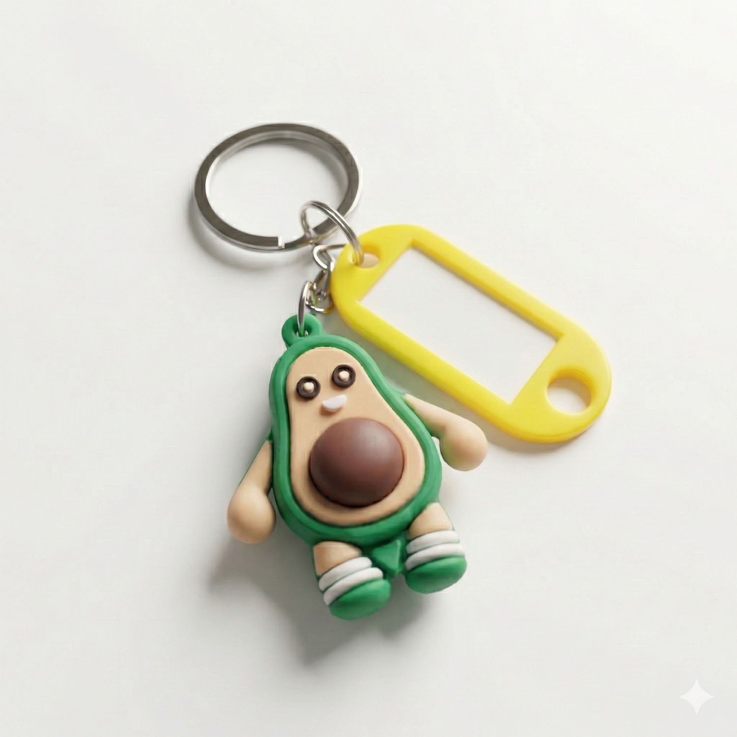 Charm avocado keychain designed for bags and keys