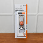Lifestyle image of premium metal keychain carabiner clip used for key management