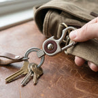 Robust metal key holder suitable for bike, car, home, and office keys.