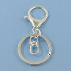 Secure key ring with silicone wrist strap