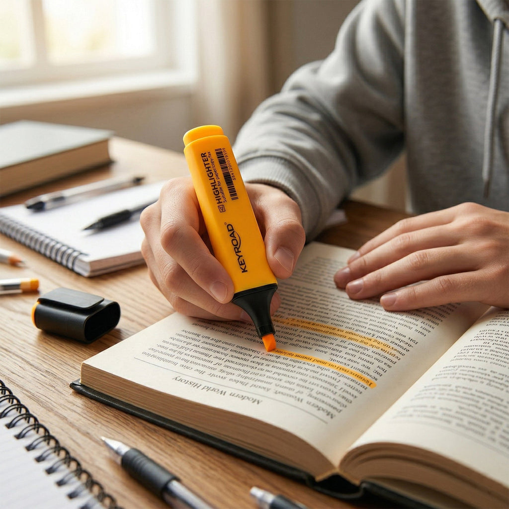 Vivid study highlight marker set in bright colors