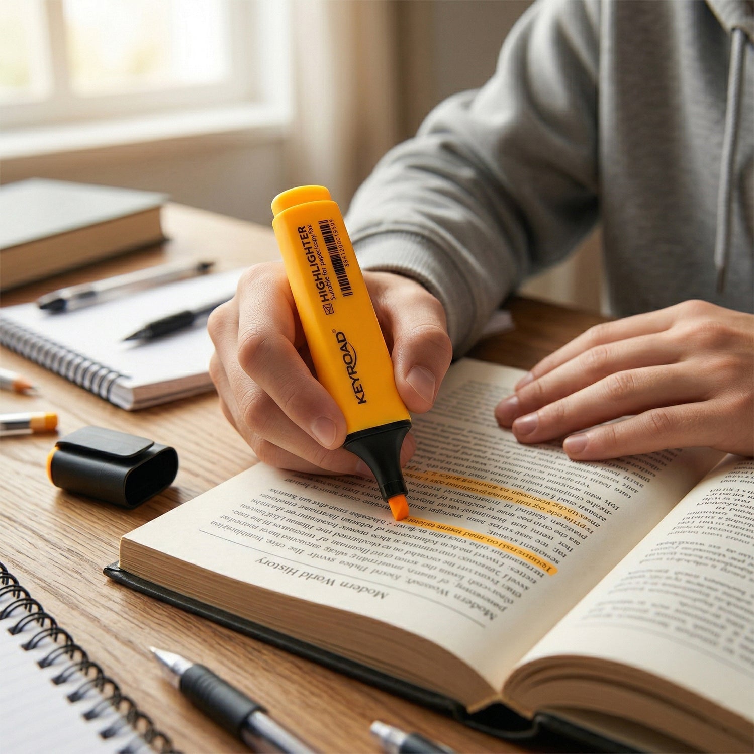 Vivid study highlight marker set in bright colors