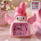 Colorful cartoon bunny car style pink alarm clock for kids