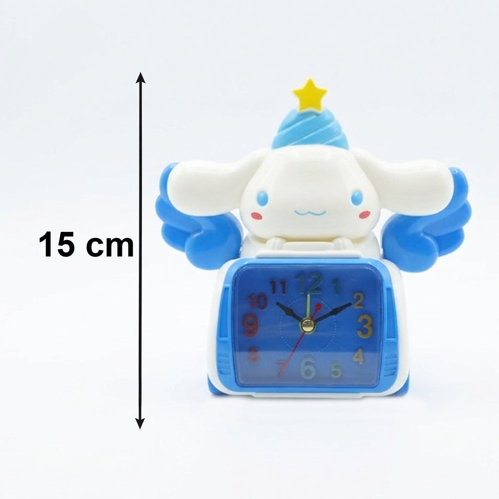Decorative bunny table clock for nursery and study decor