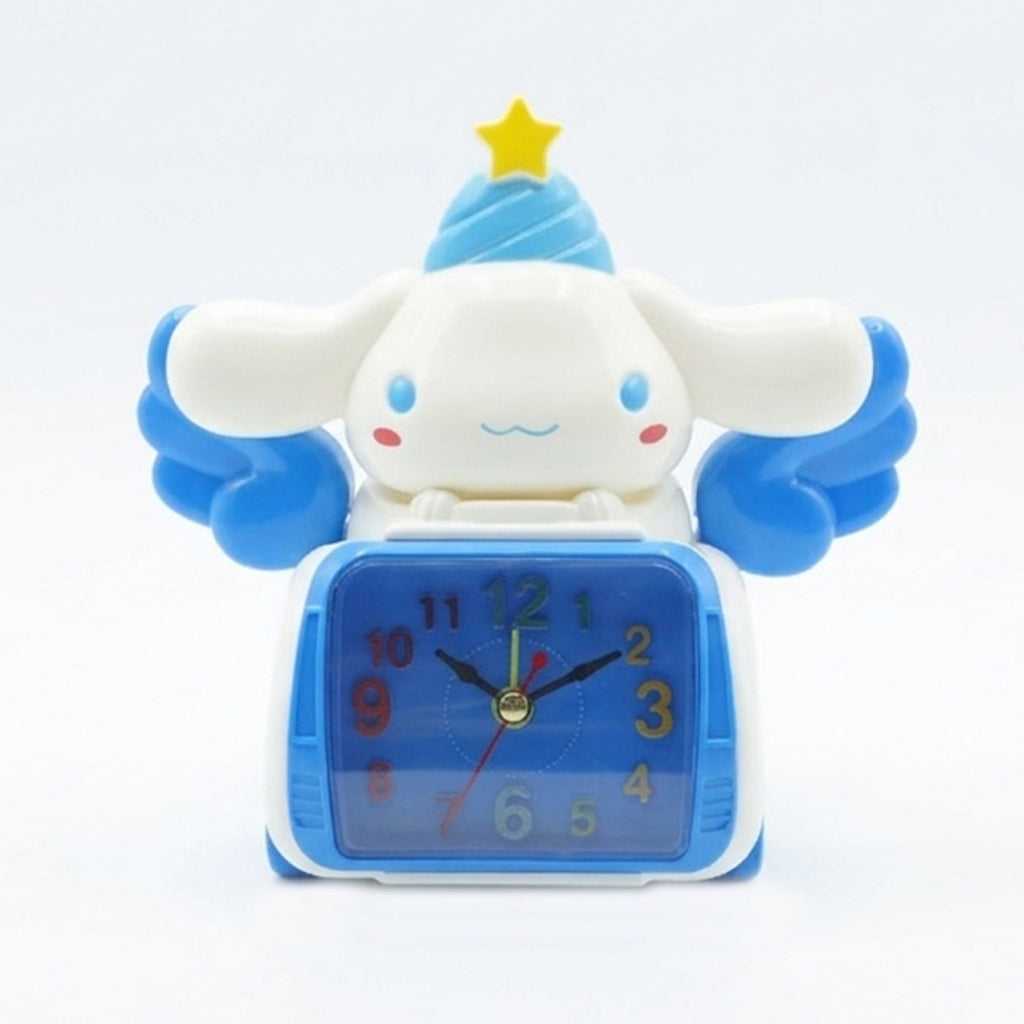 Playful cartoon rabbit desk clock for children's bedrooms